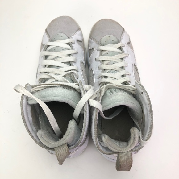 Jordan 7 Air Retro GS White Gray Size 7Y Sneakers - Picture 6 of 10